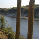 The Ngandong site in central Java, showing the Solo River and its exposed terraces, within which the fossils of H. erectus were found during the early 1930s.